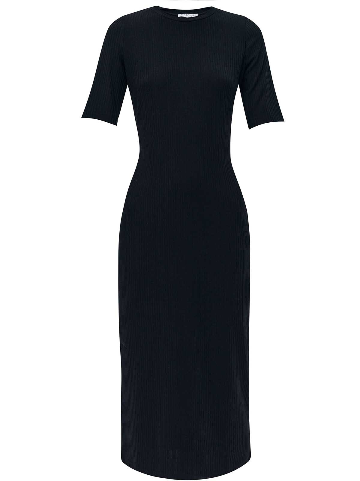 Облегающее платье миди в рубчик из кроеного трикотажа, цвет: ЧЁРНЫЙ Allweneed Платье из трикотажа длины миди. Модель прямого силуэта. Короткий рукав и круглая горловина. Ткань хорошо держит форму, поэтому подчеркивает достоинства фигуры. Мы носим модель каждый день на работу и на прогулки с подругами. Сочетайте с плащом, легким пальто и жакетами. Четыре базовых оттенка на ваш выбор.
На модели размер XS