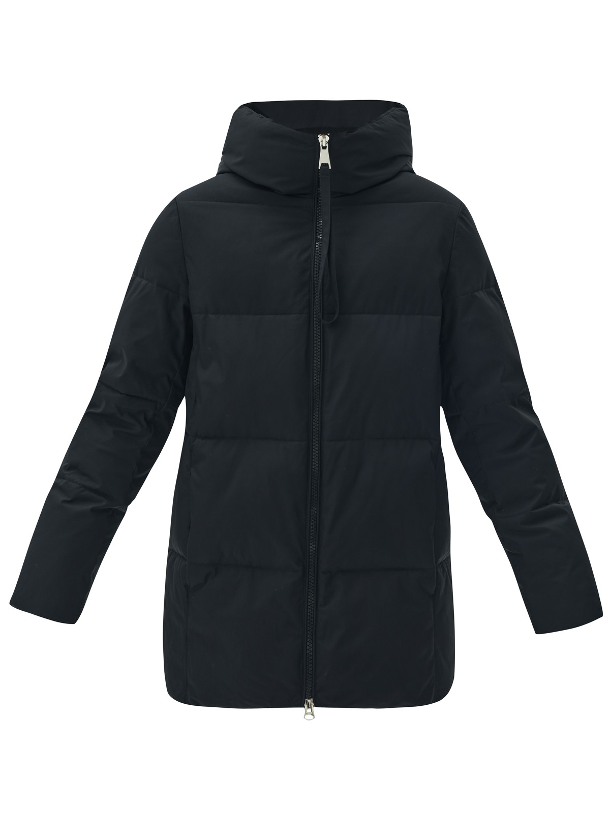 ПУХОВИК OVERSIZE КОРОТКИЙ, цвет: Черный Allweneed Удобная застежка на молнию и высокое горло, чтобы вам было тепло на прогулке. Модель прямого кроя, поэтому хорошо садится на любую фигуру. В куртке комфортно и тем, кто проводит много времени за рулем. Сочетайте с любой зимней обувью: ботинками и сапогами. Держит тепло до - 25.