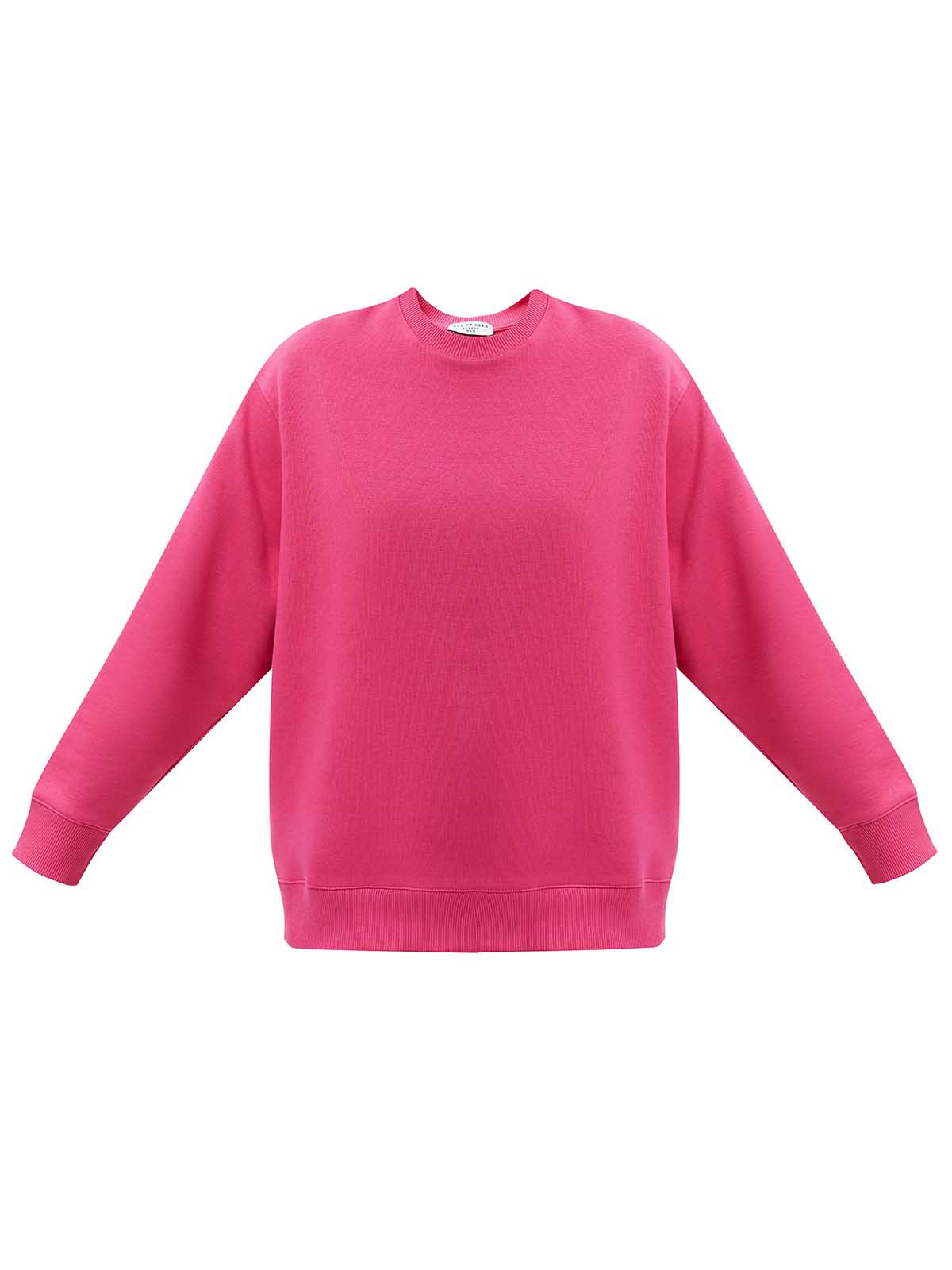 Свитшот oversize, цвет: фуксия Allweneed
Свитшот объемного кроя из мягкого трикотажа. Благодаря натуральному хлопку, ткань дышит и создает ощущение комфорта. Круглая горловина и спущенное плечо. Эластичные манжеты для фиксации. Можно носить с трикотажными брюками или любимыми джинсами.