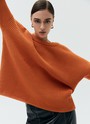 Свитер с круглым вырезом, цвет: рыжий Allweneed