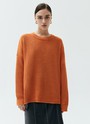 Свитер с круглым вырезом, цвет: рыжий Allweneed