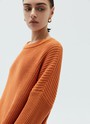 Свитер с круглым вырезом, цвет: рыжий Allweneed