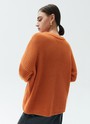 Свитер с круглым вырезом, цвет: рыжий Allweneed