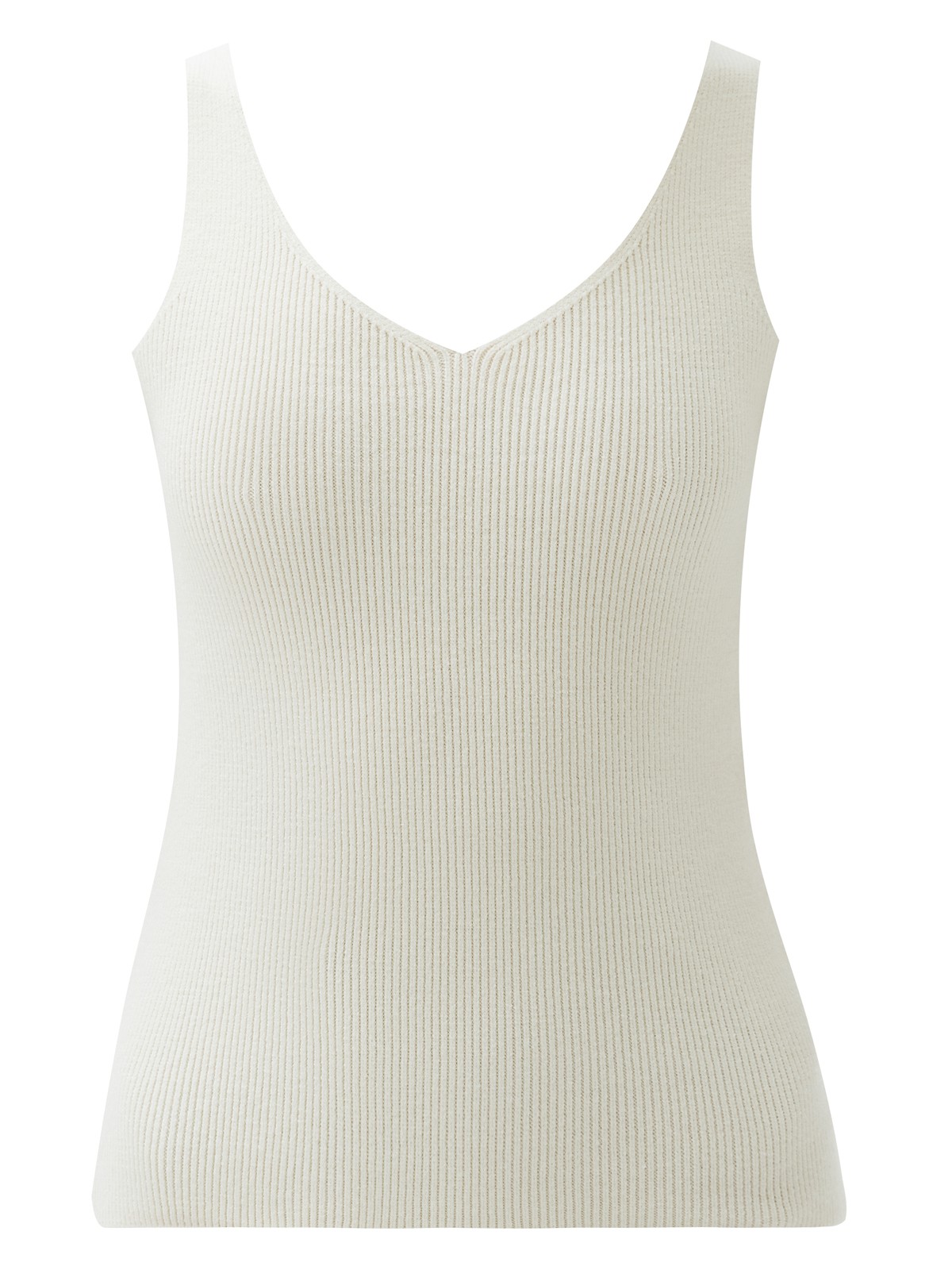 Топ из вязаного трикотажа, цвет: молочный Allweneed Топ из нежного трикотажа. Наш бестселлер в новом исполнении. Благодаря вискозе вам будет комфортно даже жарким днем. Пряжа дарит приятные тактильные ощущения. Рекомендуем носить как альтернативу футболкам.