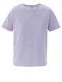Футболка в стиле boyfriend, цвет: лавандовый Allweneed
Футболка выполнена из плотной кулирки воздушной трикотажной ткани, которую часто используют для детской одежды. А значит, в ней вам будет очень комфортно.
Ткань хорошо держит форму. Благодаря натуральному составу футболку можно носить в любое время года. Круглая горловина обработана классическим способом. Станет хорошей базой и откроет простор для многих сочетаний: с жакетами и брюками, под свитшот и джинсы и с домашней одеждой.