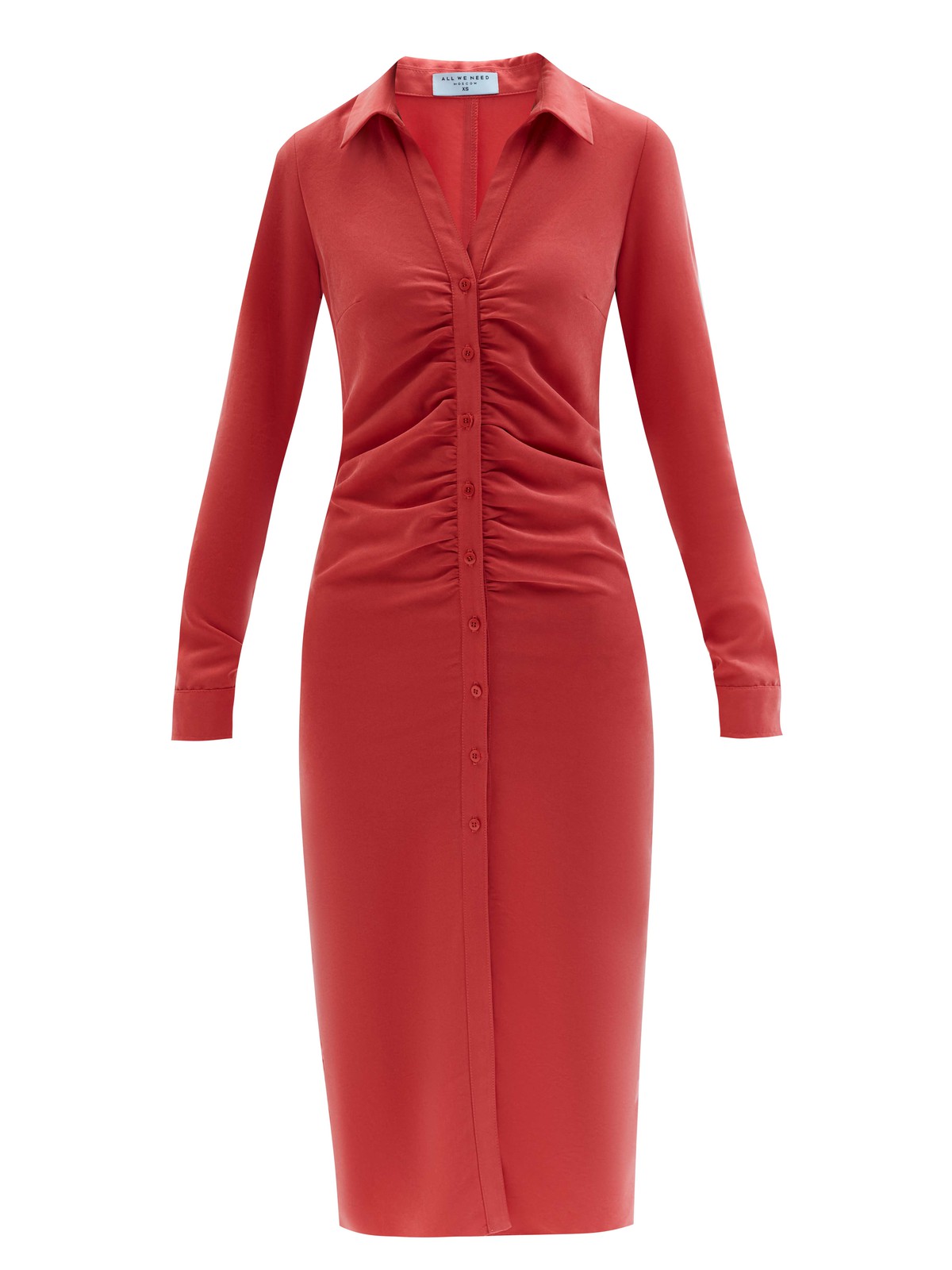 Платье-рубашка со сборкой на планке, цвет: ягодный Allweneed
Лёгкое платье средней длины с акцентом на линии талии наш вариант платья-рубашки. В его конструкции, а именно в планке, заложены складки, которые мягко ложатся по силуэту. Модель с отложным воротником и с классическими манжетами на пуговицах. Благодаря застёжке на пуговицы платье чётко выделяет центральную линию и делает силуэт визуально стройнее. Мы уже представили, как надеваем его с уютным пальто на работу.