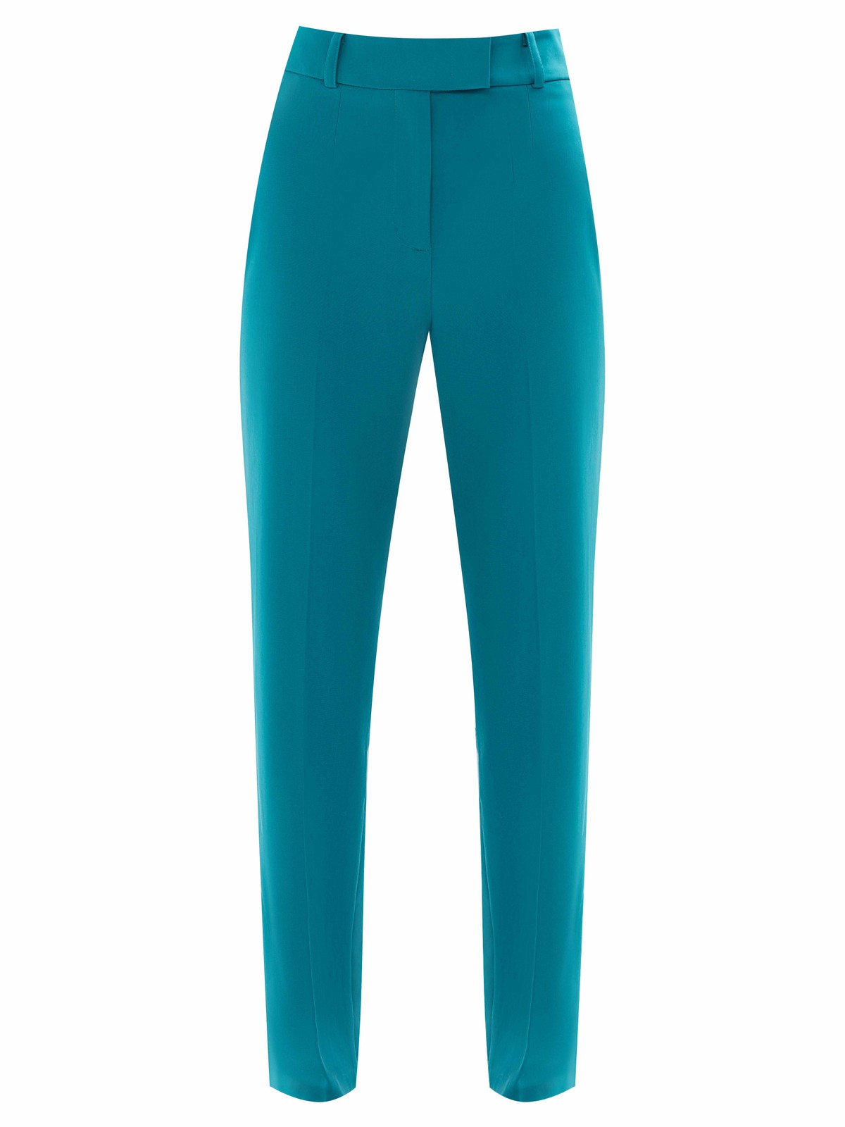 Брюки зауженные к низу, цвет: изумрудный Allweneed
Зауженные брюки на средней посадке из костюмной ткани. Модель на складке и со стрелкой. Ткань хорошо держит форму, поэтому изделие долго сохраняет свой первоначальный вид. Два кармана с отрезным бочком и скрытая застёжка на молнии. Брюки умеренного, классического силуэта, которые легко сочетаются с жакетом. База для офиса, деловых встреч и просто для жизни.
