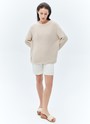 Свитер oversize, цвет: бежевый Allweneed Хлопковый свитер крупной вязки. Модель свободного силуэта, с круглой горловиной. Легко вписывается в весенний гардероб. Материал дышит и позволяет поддерживать оптимальный температурный режим. Мы рекомендуем носить его как самостоятельно, так и надеть под него футболку или рубашку. Это одна из наших любимых моделей для прогулок или уютных посиделок с подругой.