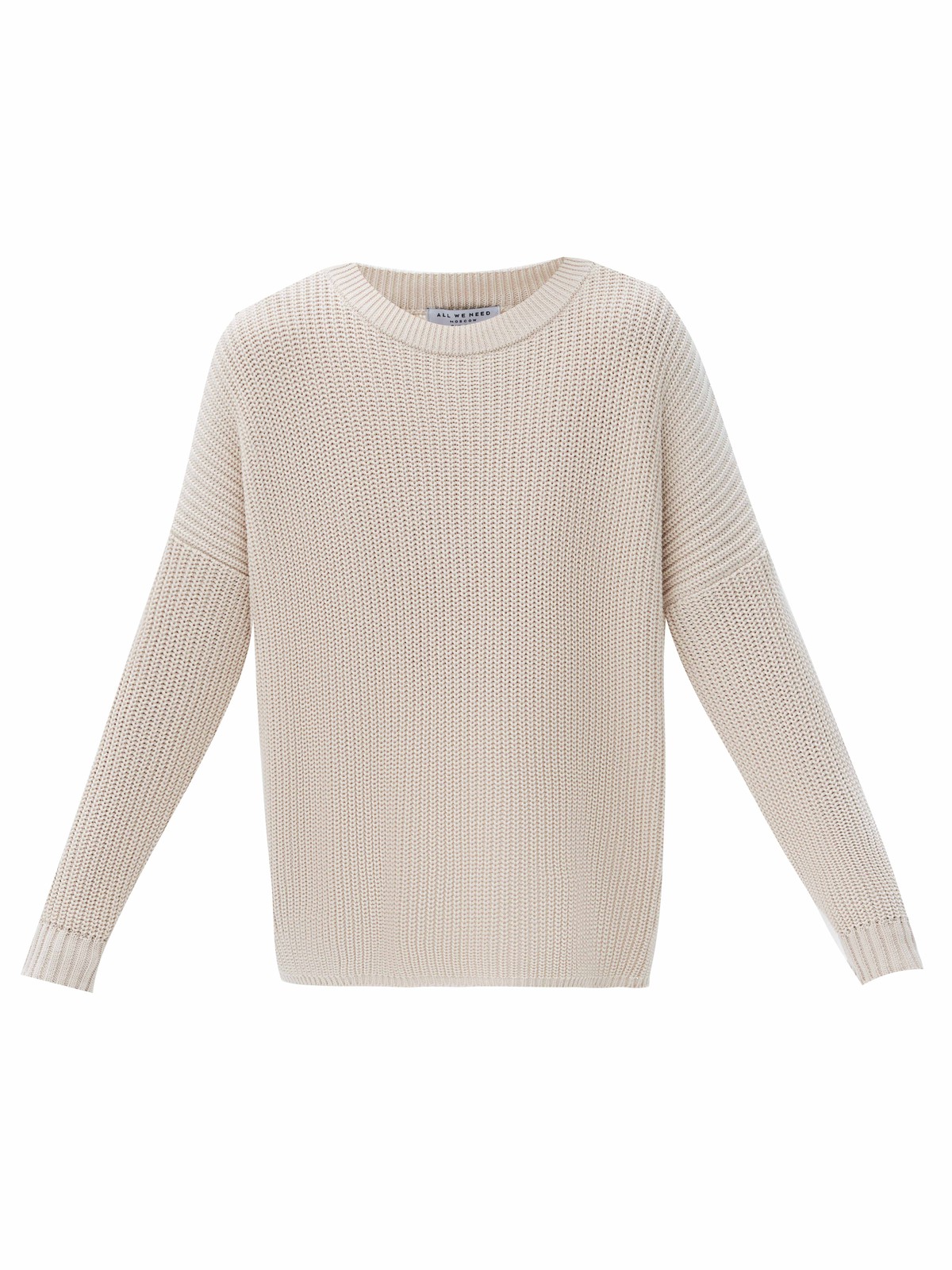 Свитер oversize, цвет: бежевый Allweneed Хлопковый свитер крупной вязки. Модель свободного силуэта, с круглой горловиной. Легко вписывается в весенний гардероб. Материал дышит и позволяет поддерживать оптимальный температурный режим. Мы рекомендуем носить его как самостоятельно, так и надеть под него футболку или рубашку. Это одна из наших любимых моделей для прогулок или уютных посиделок с подругой.