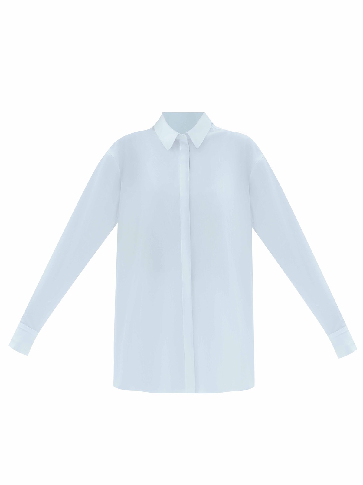 Рубашка oversize, цвет: белый Allweneed Базовая рубашка свободного кроя с отложным воротником и застёжкой на пуговицы. Длинные рукава с классическими манжетами. Слегка удлинённая спинка. Носите самостоятельно или поверх майки, навыпуск или заправленной в контрастную юбку, шорты или брюки.