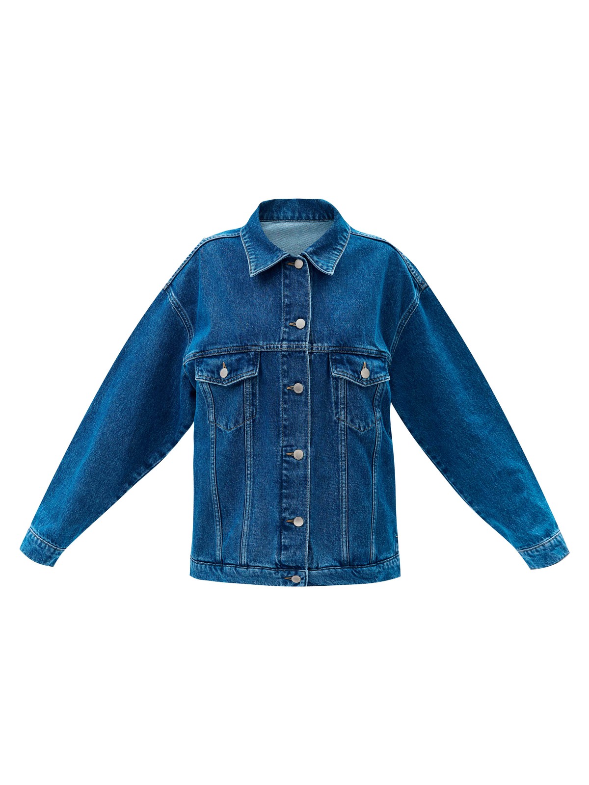 


Свободная куртка с отложным воротником и длинными рукавами. Мы решили спустить плечевые швы для вашего комфорта. Изделие имеет манжеты на пуговицах, нагрудные карманы и карманы в боковых швах. Застёгивается на металлические пуговицы. Модель мы выполнили из нашего премиального 100% хлопкового денима с авторской варкой и брендированной фурнитурой высокого качества. Прекрасно, чтобы прогуляться весной по парку.