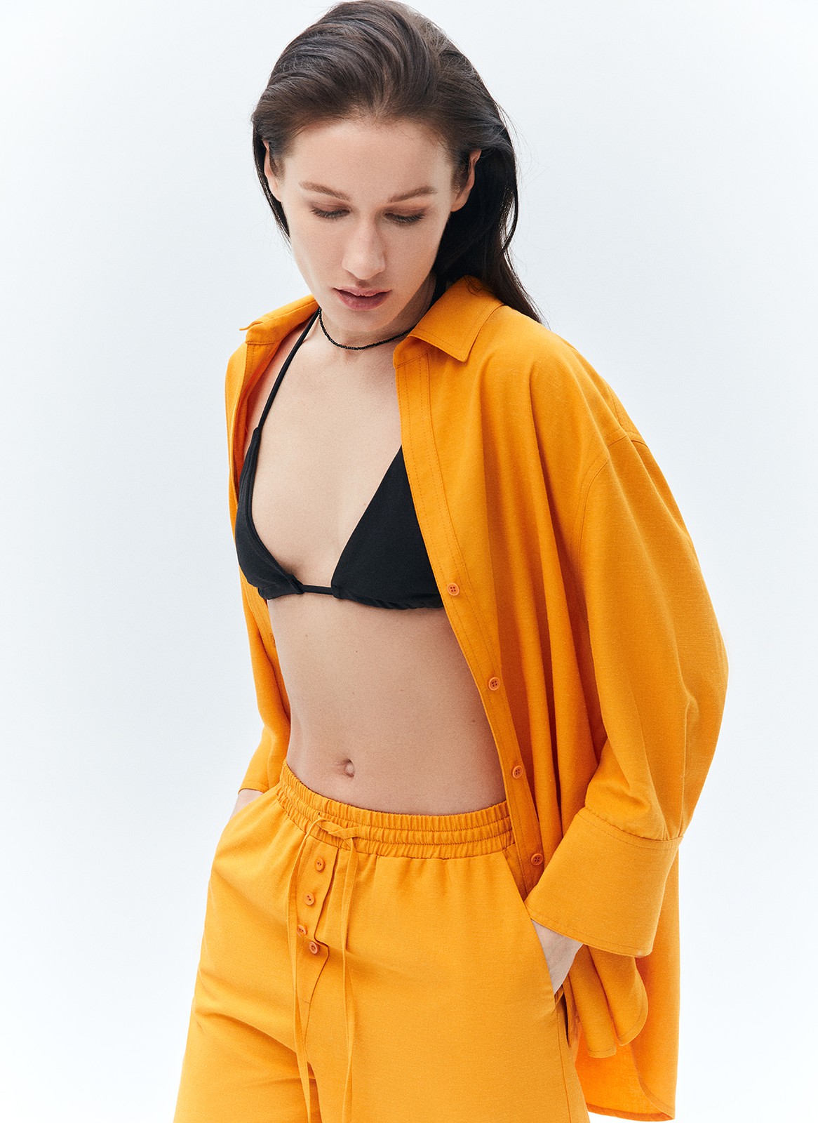 Шорты-бермуды на резинке, цвет: ОРАНЖЕВЫЙ Allweneed