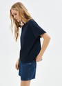 Футболка в стиле boyfriend, цвет: темно-синий Allweneed
Футболка из эластичного и мягкого хлопка. Модель свободного кроя со спущенным плечом. Благодаря хлопку в футболке комфортно целый день. Носите с джинсами, юбками и брюками.