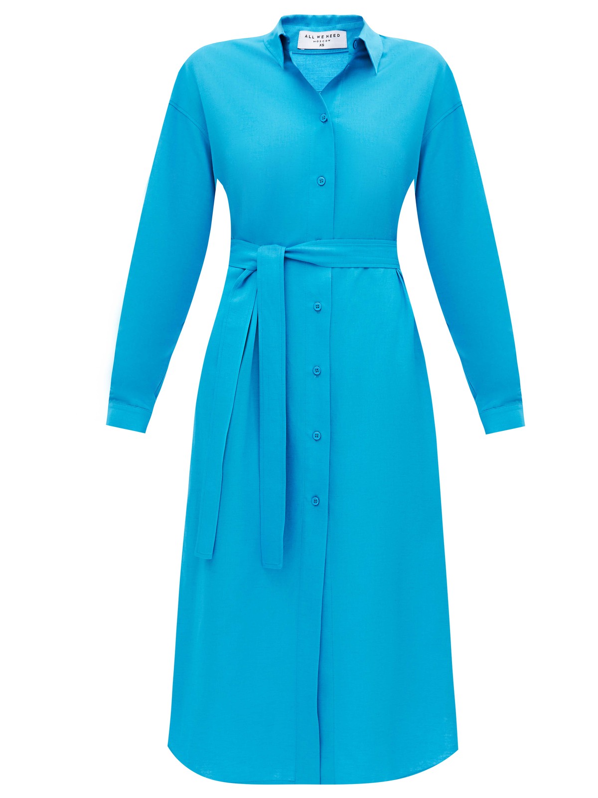 Платье-рубашка миди, цвет: голубой Allweneed
Платье-рубашка из хлопка. Мы любим эту модель за то, что она будет актуальна всегда. Свободный крой, спущенное плечо, манжеты, планка с пуговицами и широкий пояс для акцента на талии. Ткань позволяет коже дышать в жаркое время года. Мы создали модель похожую на те, что носила в фильмах французская актриса Брижит Бардо. Составляйте с ней образы на работу, свидания и прогулки, меняя лаконичные украшения на заметные аксессуары.