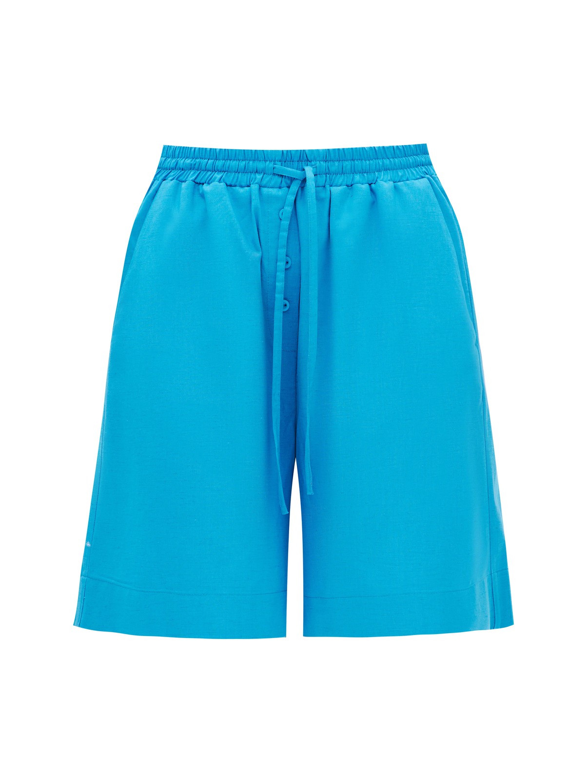 Шорты-бермуды на резинке, цвет: голубой Allweneed