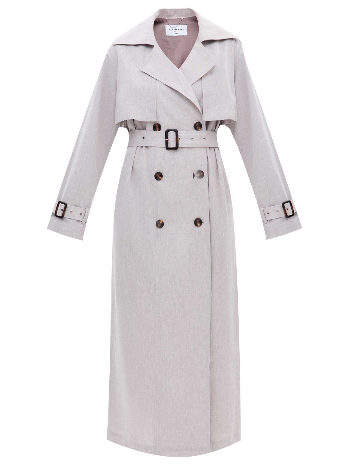 Тренч льняной (trend), цвет: серо-бежевый Allweneed
Тренч изо льна длины миди для тех, кто даже в жаркое время года не может проститься с любимым предметом гардероба. Мы сохранили все классические детали модели: два ряда контрастных пуговиц, отлетную кокетку, широкие манжеты и пояс с пряжкой. Тренч выглядит эффектно благодаря характерной фактуре льна, будет актуальным не один сезон и станет универсальным дополнением как к романтичным образам, так и к образам на каждый день.