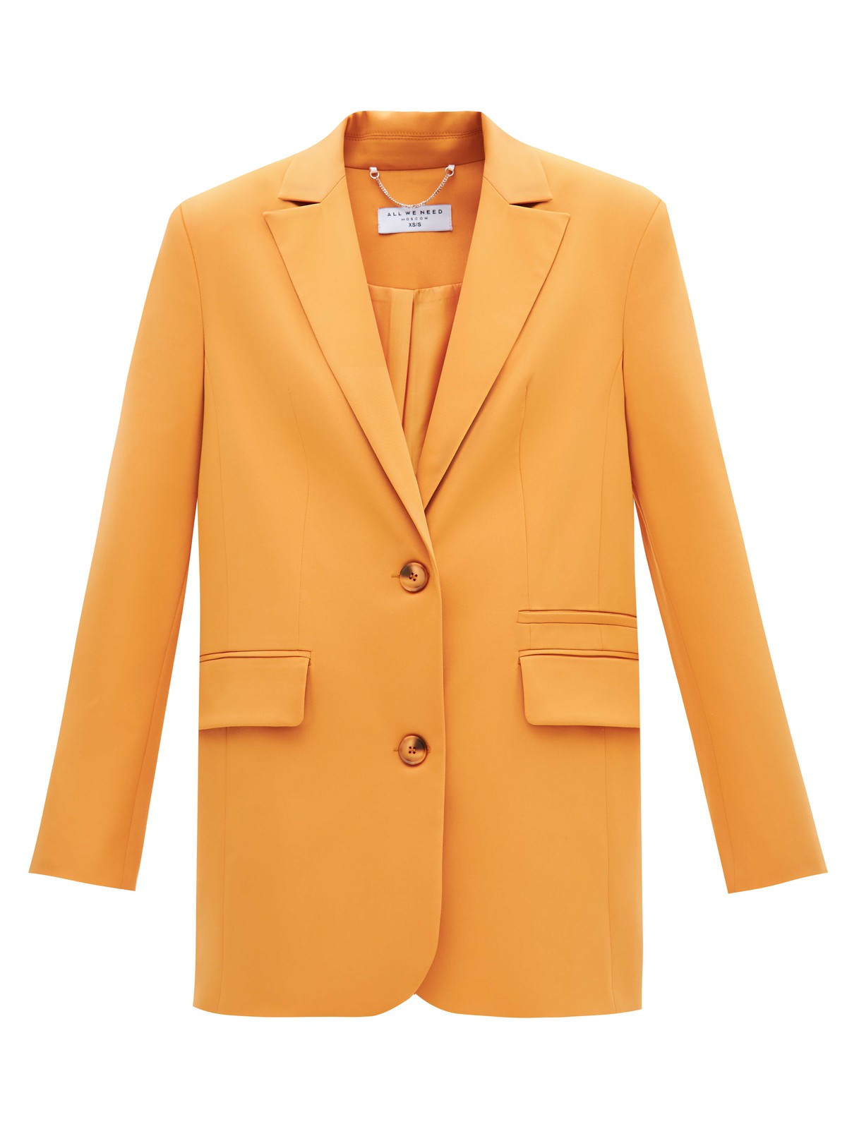 Жакет однобортный oversize, цвет: рыжий Allweneed