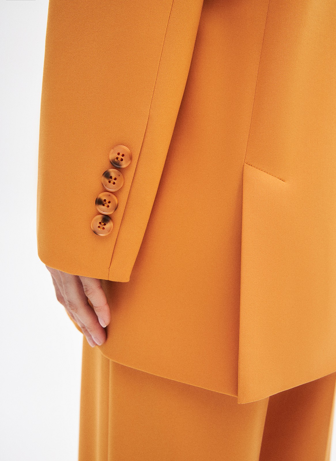 Жакет однобортный oversize, цвет: рыжий Allweneed