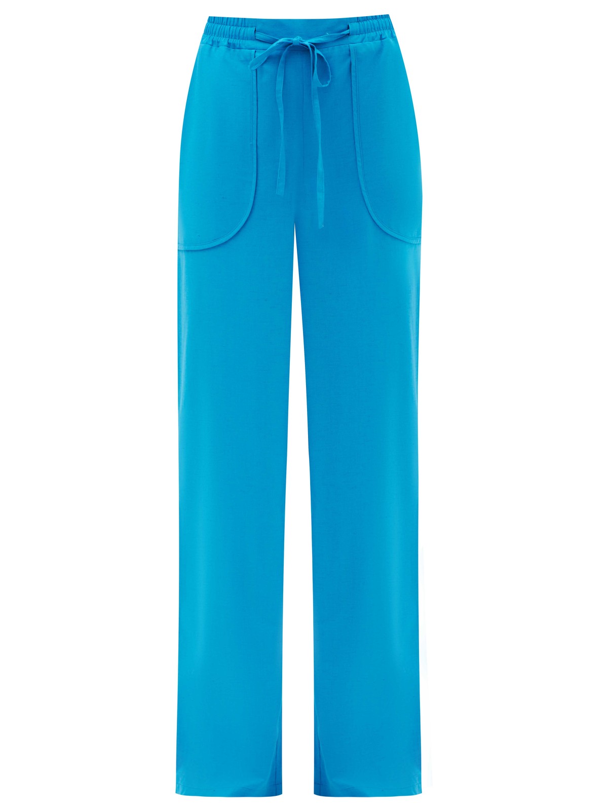 Брюки свободные льняные, цвет: голубой Allweneed
Свободные брюки с эластичным поясом. Мы создали модель изо льна. Натуральный лён хорошо отводит влагу, пропускает воздух и не вызывает аллергических реакций. Посадка на уровне талии и две завязки для фиксации. Два глубоких кармана, чтобы захватить с собой телефон. Носите с рубашкой в тон или самостоятельно с любимым топом.