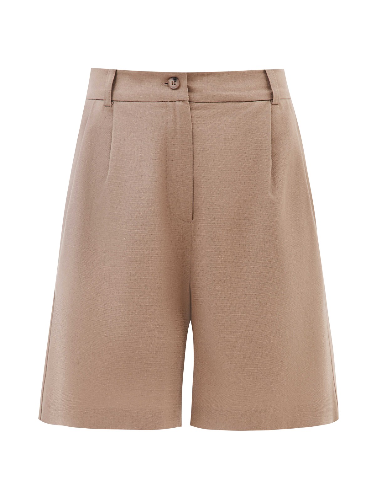 Шорты бермуды льняные, цвет: темно-бежевый Allweneed
Костюмные шорты изо льна охлаждающего материала, идеального для лета. Модель имеет застёжку на крупную пуговицу и молнию. Благодаря универсальной посадке на линии талии шорты хорошо смотрятся на любой фигуре. Носите их как альтернативу брюкам в жаркое время года.