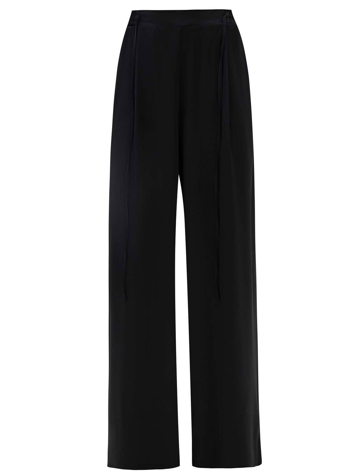 Брюки-палаццо, цвет: Черный Allweneed
Брюки полной длины из вискозы с благородным сатиновым блеском. Модель имеет эластичный пояс и завязки для лучшей посадки. Фасон удлиняет силуэт и создает правильные пропорции. Нам нравится, как брюки смотрятся вместе с рубашкой. Прекрасный выбор для транзита из поздней весны в жаркое лето.