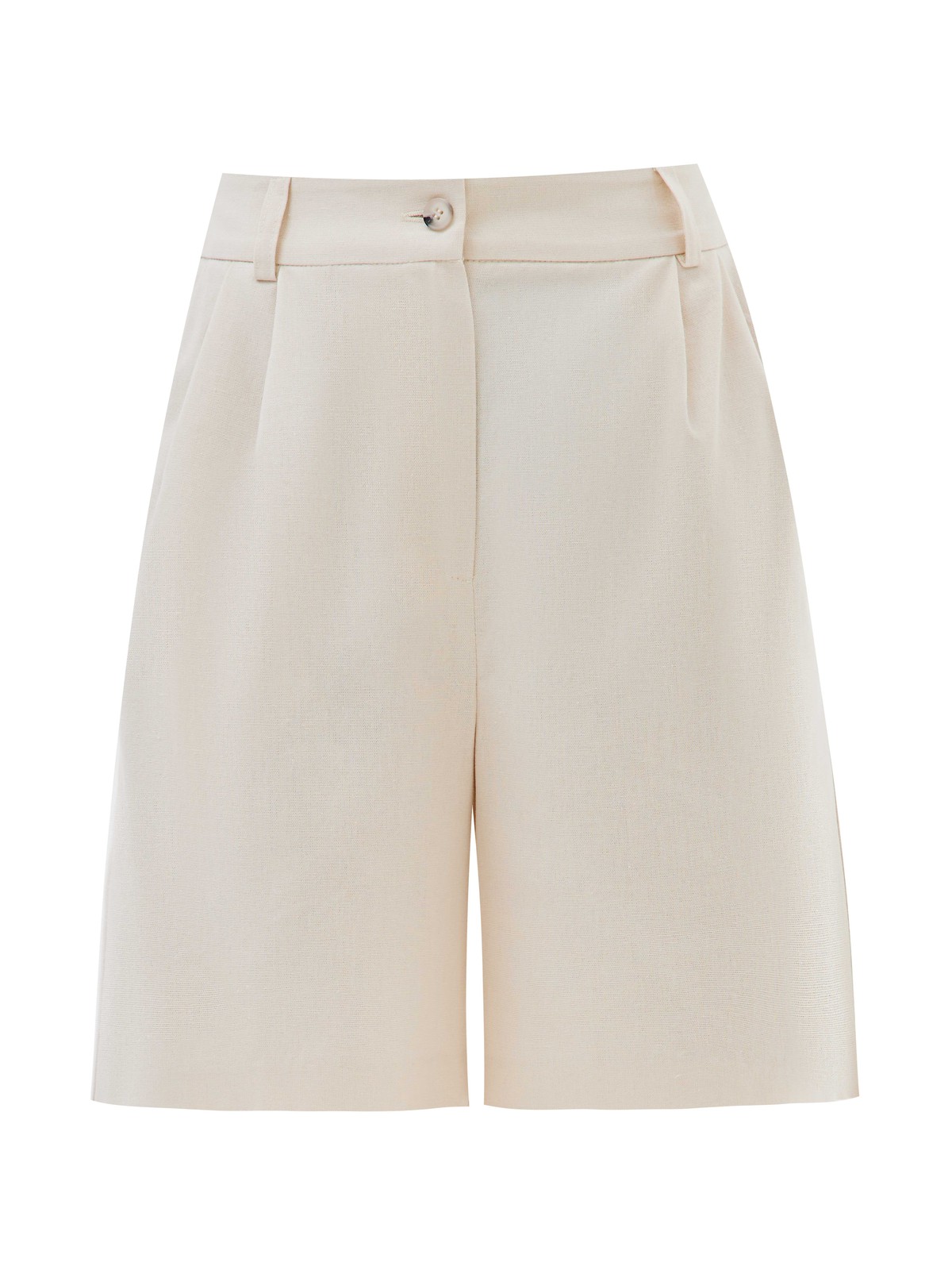 




Костюмные шорты изо льна охлаждающего материала, идеального для лета. Модель имеет застёжку на крупную пуговицу и молнию. Благодаря универсальной посадке на линии талии шорты хорошо смотрятся на любой фигуре. Носите их как альтернативу брюкам в жаркое время года.