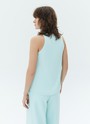 Топ с вырезом халтер, цвет: мятный Allweneed Базовый топ с актуальным вырезом халтер. Мы сделали вытачку на груди для лучшей посадки по фигуре. Модель прямого кроя. Носите с джинсами, юбками и шортами изо льна и рами.
