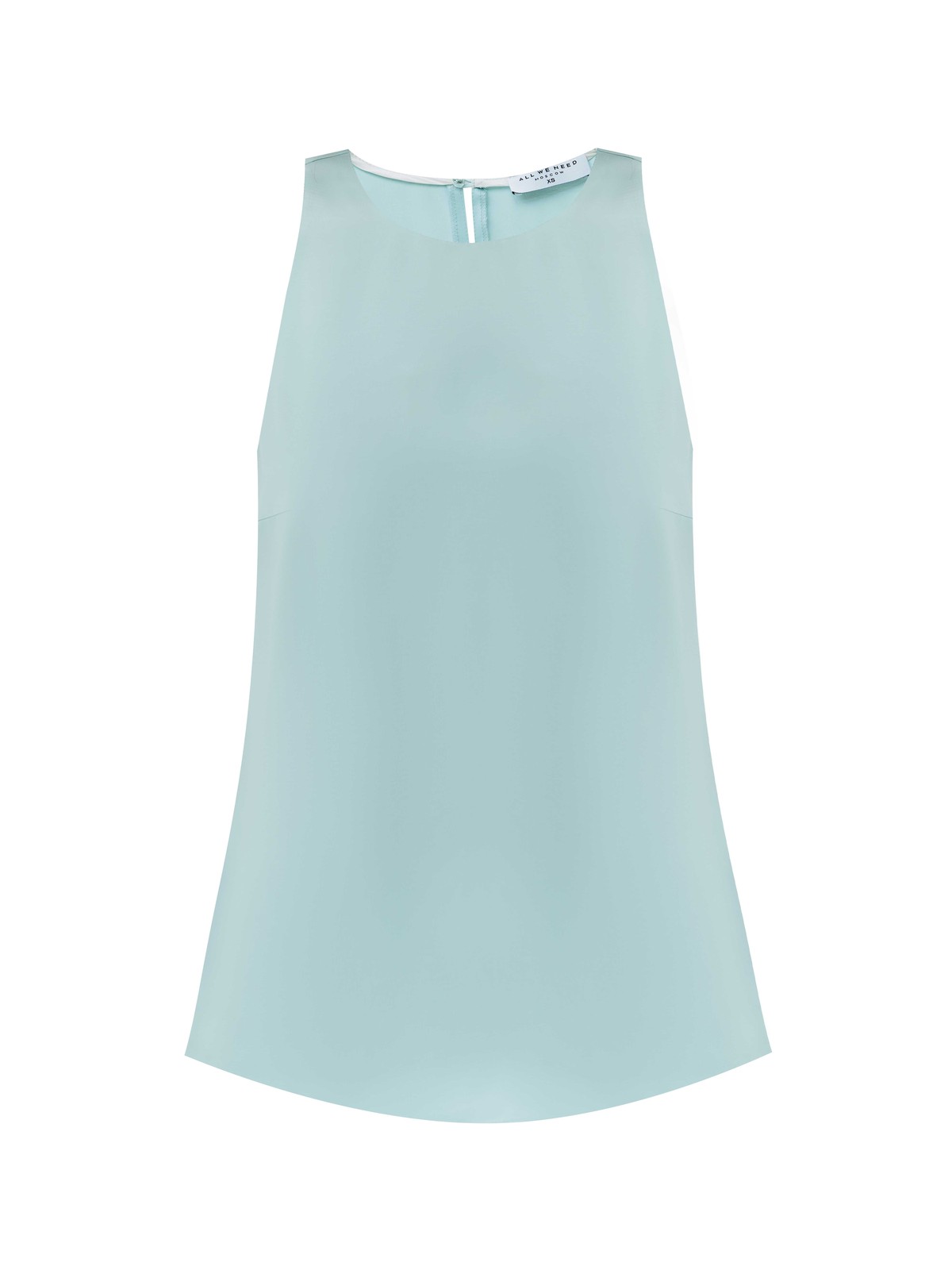 Топ с вырезом халтер, цвет: мятный Allweneed Базовый топ с актуальным вырезом халтер. Мы сделали вытачку на груди для лучшей посадки по фигуре. Модель прямого кроя. Носите с джинсами, юбками и шортами изо льна и рами.