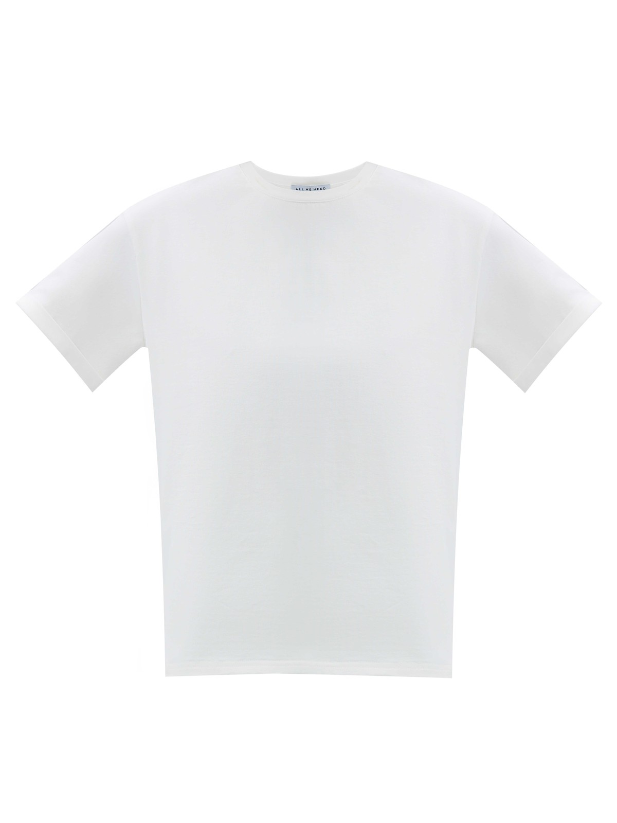 Футболка в стиле boyfriend, цвет: молочный Allweneed Футболка из эластичного, мягкого хлопка. Базовая модель свободного кроя со спущенным плечом. Благодаря материалу в футболке комфортно целый день идеально для жаркого времени года. Носите с джинсами, юбками и брюками.