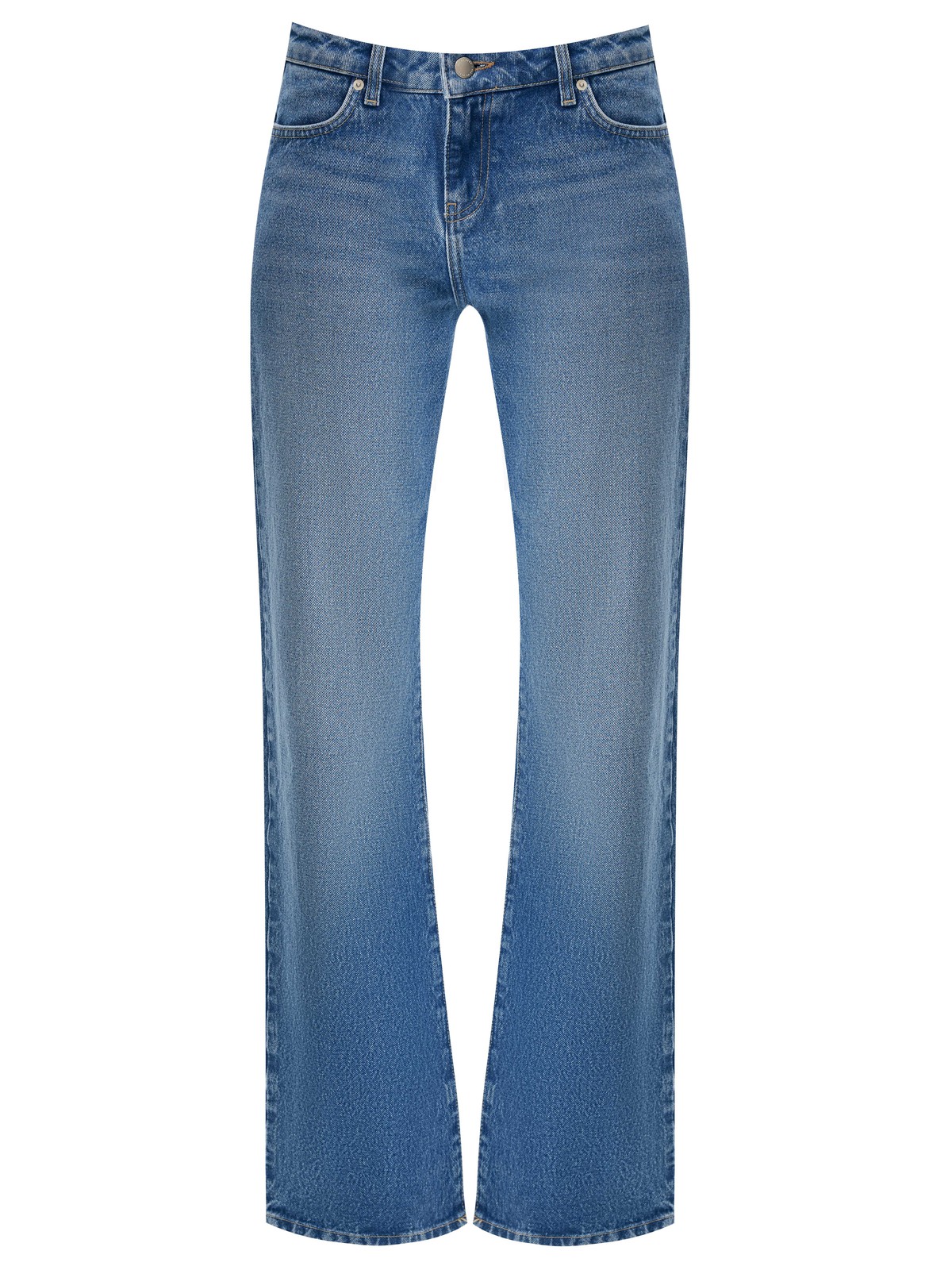 Брюки из джинсовой ткани для женщины, цвет: синий Allweneed Bootcut это модель, облегающая бёдра и расклешённая от колена книзу. Изделие на трендовой низкой посадке. Четыре кармана. Плотный материал держит форму и красиво подчёркивает линию бедра. Мы выполнили модель из нашего премиального 100% хлопкового денима с авторской варкой и брендированной фурнитурой высокого качества, по которой нас узнают.