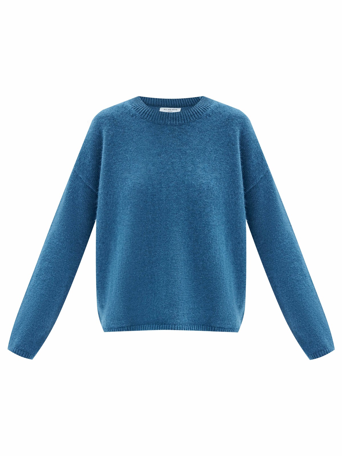Трикотажный джемпер с длинным рукавом для женщины, цвет: темно-синий Allweneed Джемпер из шерсти енота премиального материала, который получают безопасным для животных путем, деликатно вычёсывая его. Округлая горловина, спущенная линия плеча и кантик. Модель приятна к телу и комфортно носится даже на самой чувствительной коже. При производстве шерсть не подвергается экстремальным способам обработки и сохраняет свой природный тон. Сочетайте джемпер с рубашками, пальто и брюками.