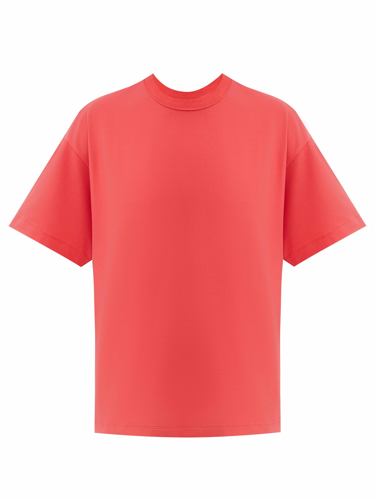 Футболка из хлопка. Наш вариант базовой вещи на осень. Приятная ткань, округлая горловина и свободный крой. Эта модель дополнит образы с джинсами, юбками из экокожи и денима.