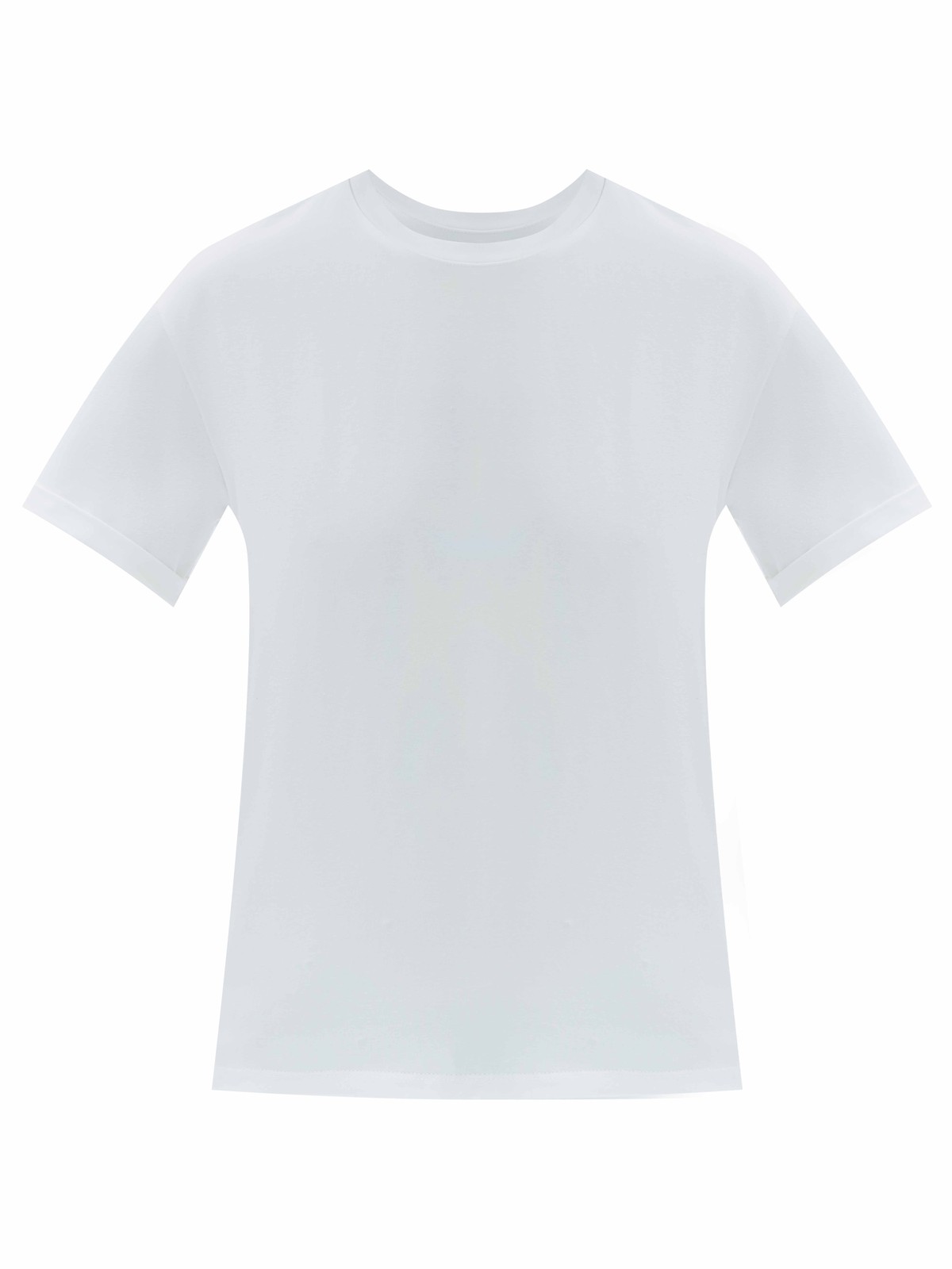 Футболка в стиле boyfriend, цвет: молочный Allweneed Футболка из эластичного мягкого хлопка. Базовая модель свободного кроя со спущенным плечом. Благодаря материалу в футболке комфортно целый день в любое время года. Носите с джинсами, юбками и брюками.