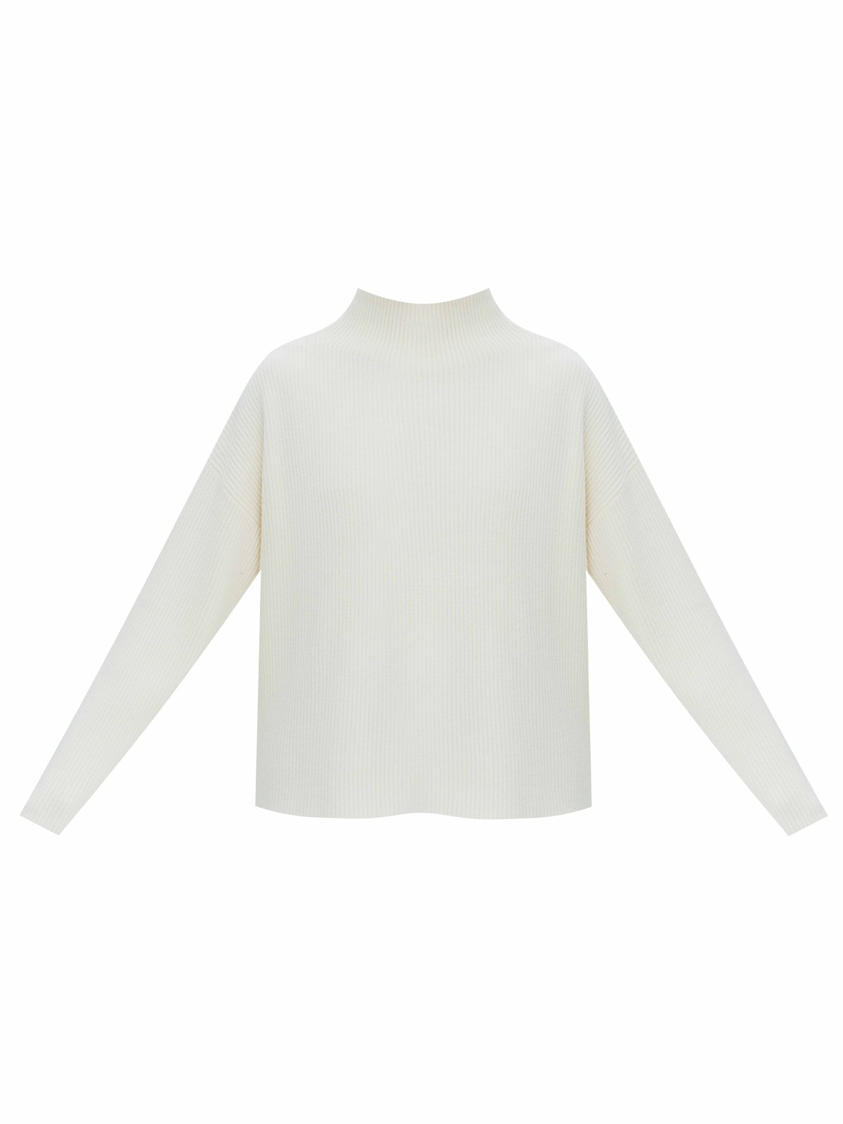 Трикотажный джемпер из вискозы. Свободная модель с высоким цельнокроеным горлом, длинным рукавом и спущенной линией плеча для вашего комфорта. Благодаря силуэту джемпер смотрится хорошо на девушках с разной фигурой. Надевайте как верхний слой на майки и топы и носите с брюками, юбками и пальто-халатом.