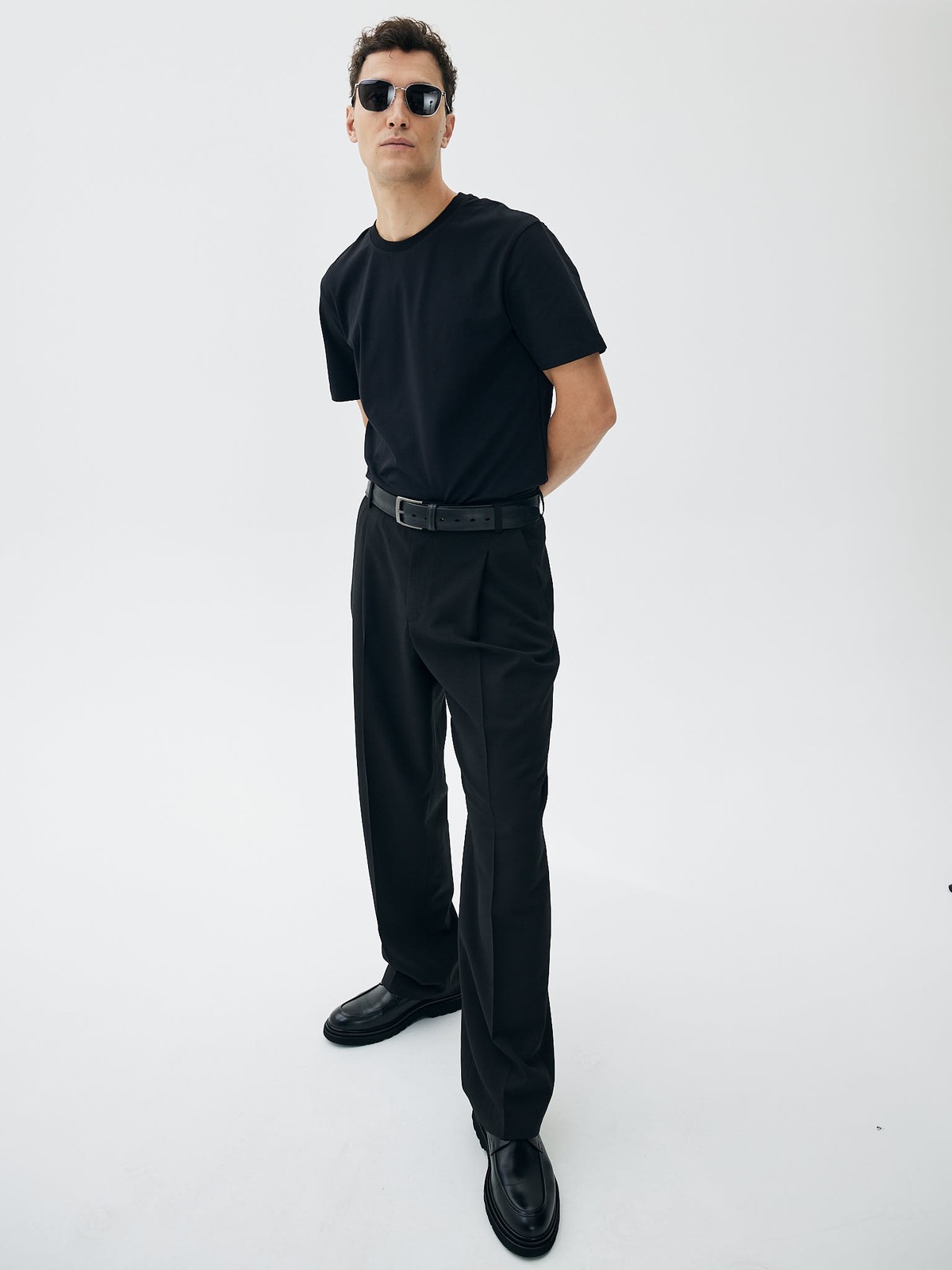 Ремень из натуральной кожи (4 см), цвет: Черный Allweneed